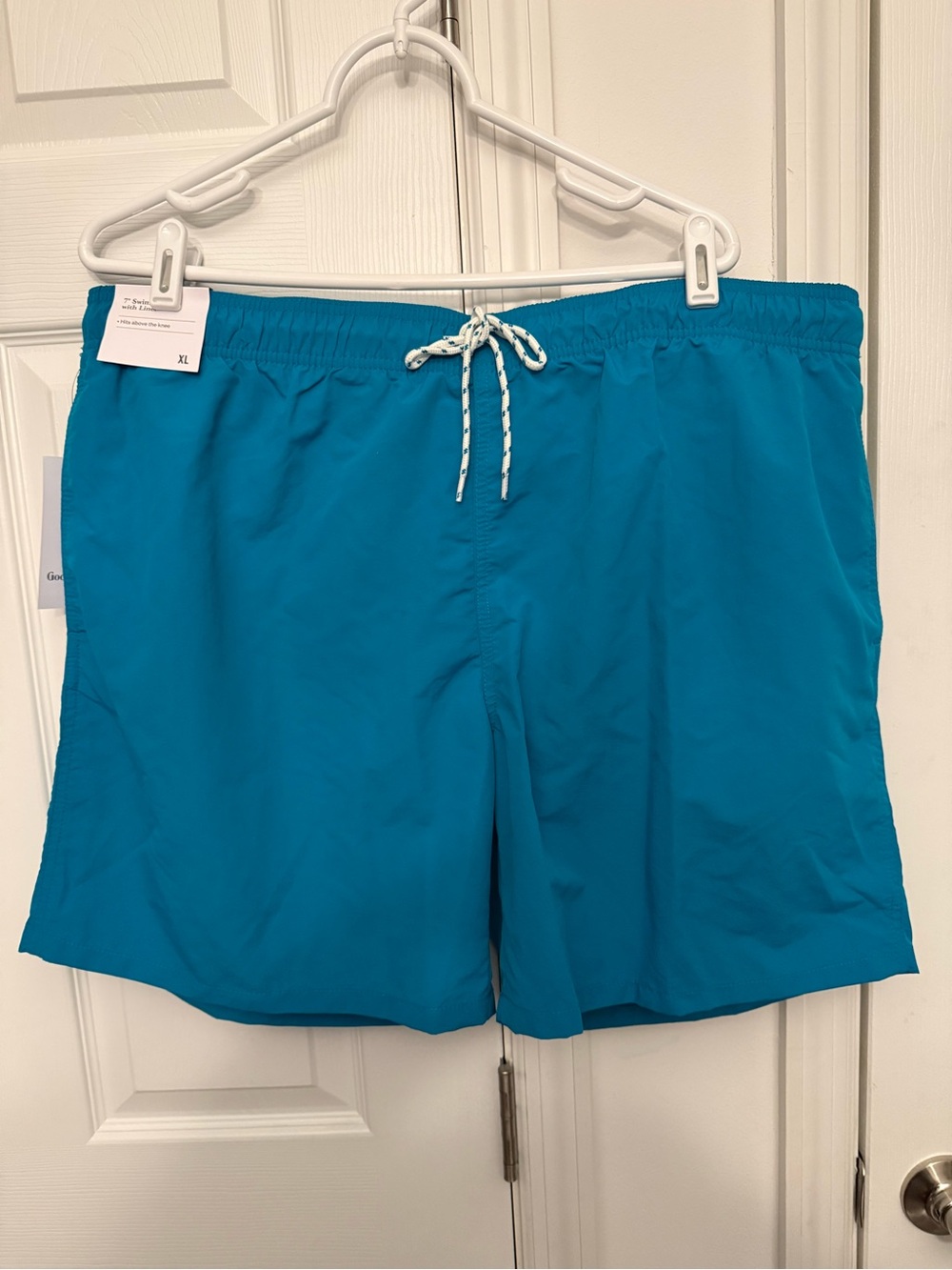 Goodfellow & Co Bright Teal Swim Trunks with Drawstring
